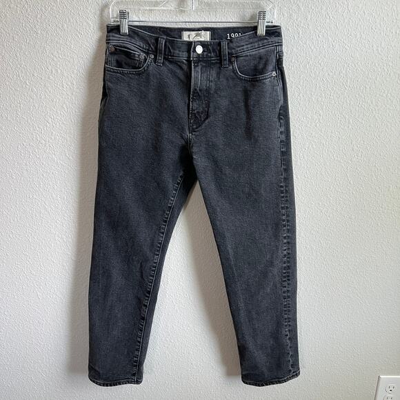 Madewell 1991 Straight Leg Jean Men's 29x28 Black Hanlock Wash Mid Rise Stretch